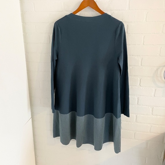 COS Blue and Gray Long Sleeve Dress - Picture 12 of 14